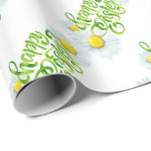 Happy Oaster Daises Osterpackpapier Geschenkpapier (Rolleneckpunkt)