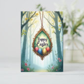 Happy Oaster Dankeskarte (Stehend Vorderseite)
