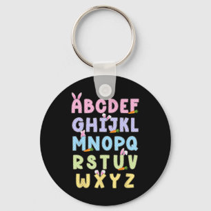 Happy Oaster Day Alphabet Abcs Elemeno für Lehrer Schlüsselanhänger