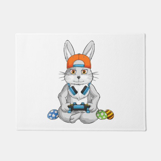 Happy Oaster Day Bunny Egg Gamer Fußmatte (Vorderseite)