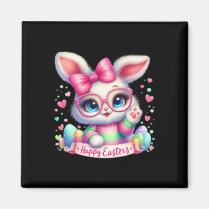 Happy Oaster Day Bunny Eggs Niedlich Happy Oaster Magnet