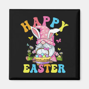 Happy Oaster Day Bunny Gnome Gnome Gnome Gnome Ost Magnet