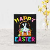 Happy Oaster Day Bunny Junting Schokolade Egg Karte (Gelbe Blume)