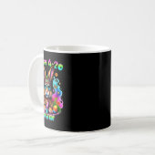 Happy Oaster Day Bunny Smoking Wewn Funny Kaffeetasse (Vorderseite Links)