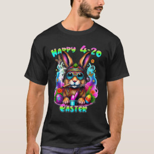 Happy Oaster Day Bunny Smoking Wewn Funny T-Shirt