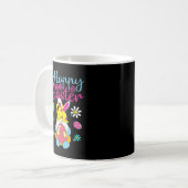 Happy Oaster Day Bunny Spring Gnome Oster Kaffeetasse (Vorderseite Links)
