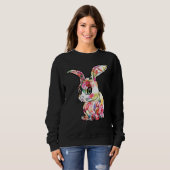Happy Oaster Day Bunny Spring Gnome Ostereier Hun Sweatshirt (Vorne ganz)