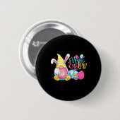 Happy Oaster Day Bunny Spring Gnome Ostereier Jung Button (Vorne & Hinten)