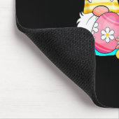 Happy Oaster Day Bunny Spring Gnome Ostereier Jung Mousepad (Ecke)