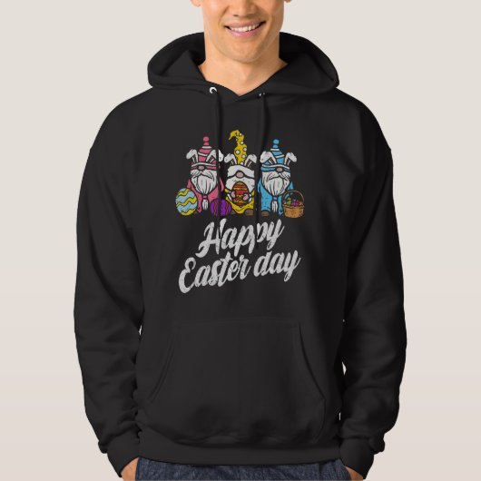 Happy Oaster Day Bunny Spring Gnomes Ostereier H Hoodie (Vorderseite)