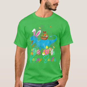 Happy Oaster Day Bunny T Rex Dinosaur Jagen Osten T-Shirt