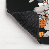 Happy Oaster Day Dabbing Rabbit Eggs Kleinkind Boy Mousepad (Ecke)