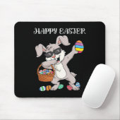 Happy Oaster Day Dabbing Rabbit Eggs Kleinkind Boy Mousepad (Mit Mouse)