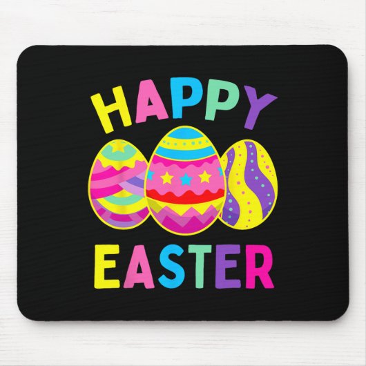 Happy Oaster Day Egg Jagen Osterfest Bunny Mousepad (Vorne)