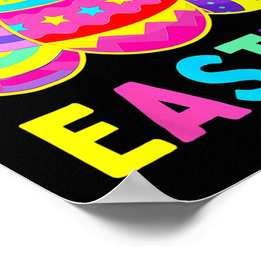 Happy Oaster Day Eggs Happy Oster Day Frauen Poster (Ecke)