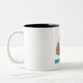 Happy Oaster Day - Feiern Zweifarbige Tasse (Links)