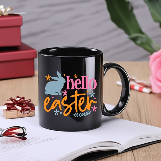 Happy Oaster Day - Funny Blume Zweifarbige Tasse