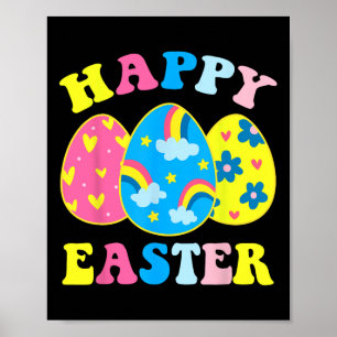 Happy Oaster Day Funny Egg Jagen Ostern Bunny Poster
