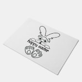 Happy Oaster Day Funny Eggs Rabbit Funny T - Shirt Fußmatte (Schrägansicht)