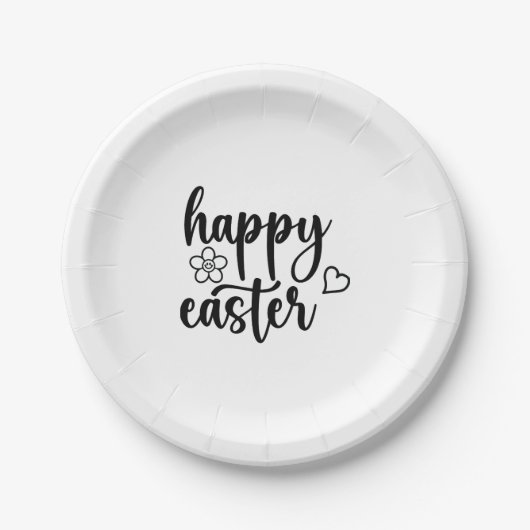 Happy Oaster Day Funny Eggs Rabbit Funny T - Shirt Pappteller (Vorderseite)