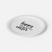 Happy Oaster Day Funny Eggs Rabbit Funny T - Shirt Pappteller (Schrägansicht)