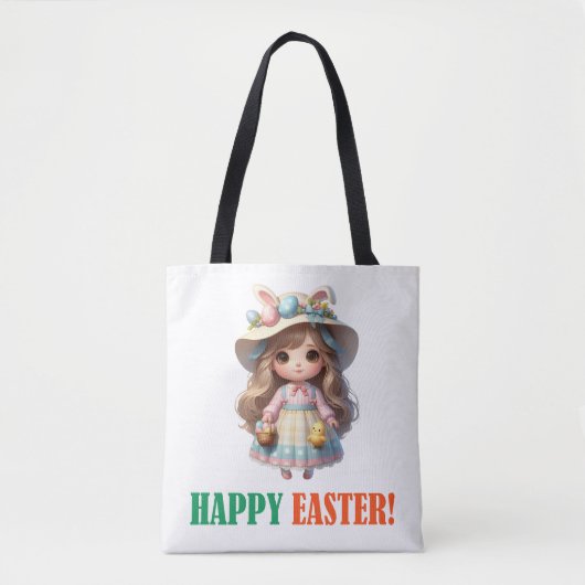Happy Oaster Day - Girl Tasche (Vorderseite)
