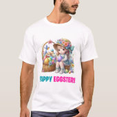 Happy Oaster Day - Hare T-Shirt (Vorderseite)