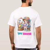 Happy Oaster Day - Hare T-Shirt (Rückseite)