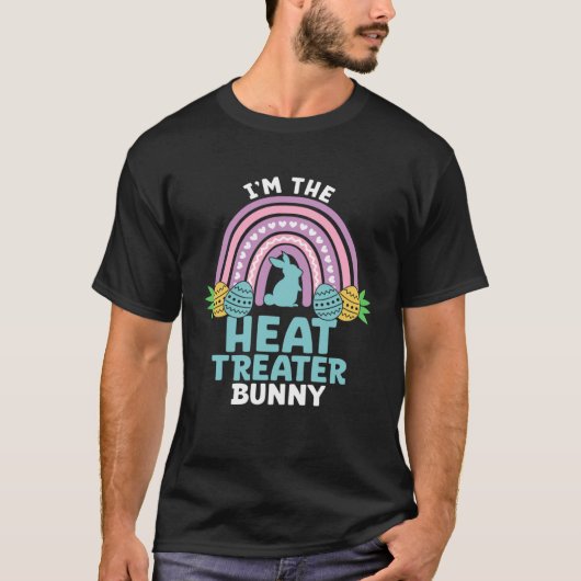 Happy Oaster Day Ich bin der Hitze Treater Bunny T-Shirt (Vorderseite)
