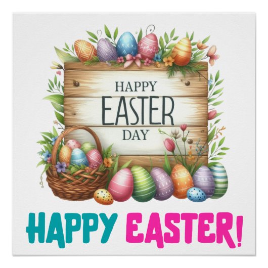 Happy Oaster Day - Mann Poster (Vorderseite)