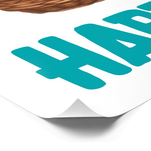 Happy Oaster Day - Mann Poster (Ecke)