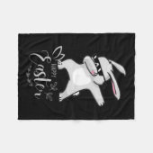 Happy Oaster Day Niedlich Dubbing Bunny Rabbit Fun Fleecedecke (Vorderseite (Horizontal))