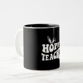 Happy Oaster Day - Ostereier Kawai Zweifarbige Tasse (Vorderseite Links)