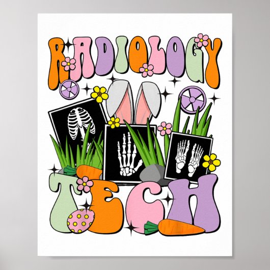 Happy Oaster Day Radiology Tech Krass Tech Ct Mri Poster (Vorne)