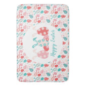 Happy Oaster Decorated Eggs Bunny Oars Badematte (Vorderseite Vertikal)