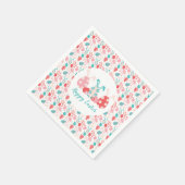 Happy Oaster Decorated Eggs Bunny Oars Serviette (Ecke)