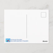 Happy Oaster Decorative Pointillism Eier Postkarte (Rückseite)