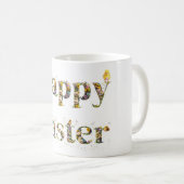 Happy Oaster Decorative Text Baby Chicks Kaffeetasse (VorderseiteRechts)