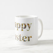 Happy Oaster Decorative Text Baby Chicks Kaffeetasse (VorderseiteRechts)