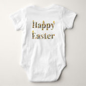 Happy Oaster Decorative Text Baby Chicks Strampler (Rückseite)