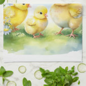 Happy Oaster Decorative Text Baby Chics Geschirrtuch (Gefaltet)