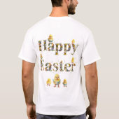 Happy Oaster Decorative Text Baby Chics T-Shirt (Rückseite)