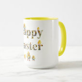 Happy Oaster Decorative Text Baby Chics Tasse (VorderseiteRechts)
