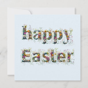 Happy Oaster Decorative Text Feiertagskarte
