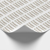 Happy Oaster Decorative Text Geschenkpapier (Ecke)