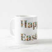 Happy Oaster Decorative Text Kaffeetasse (Vorderseite Links)
