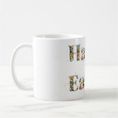 Happy Oaster Decorative Text Kaffeetasse (Links)