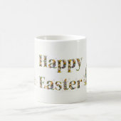 Happy Oaster Decorative Text Ostereier Kaffeetasse (Mittel)