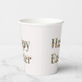 Happy Oaster Decorative Text Pappbecher (Rechts)