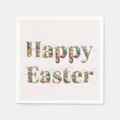 Happy Oaster Decorative Text Serviette (Vorderseite)
